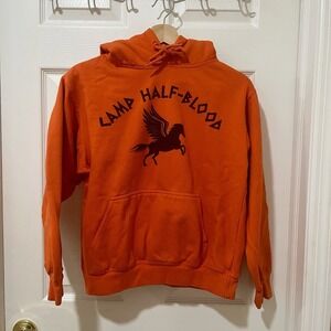 Camp Half-Blood Hoodie Orange Pegasus Percy Jackson Sweatshirt Adult S Unisex